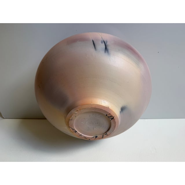 Large- 1986 Richard Mahaffey Abstract Sculptural Studio Pottery Vase – Signed For Sale - Image 12 of 12