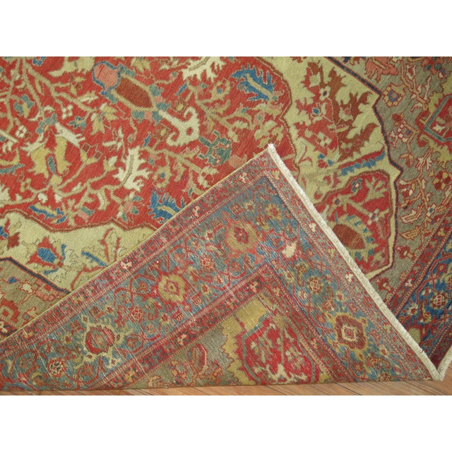 19th Century Superfine Antique Persian Malayer, Late 19th Century - 4'3" x 6'9" For Sale - Image 5 of 6