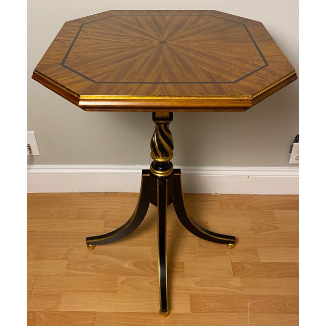 American Hilda Flack American Designed Satinwood and Mahogany End or Side Table For Sale - Image 3 of 8