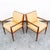 Mid-Century Modern Mid Century Modern Lounge Chairs Solid Walnut Pair Tan Armchairs Two MCM Vintage For Sale - Image 3 of 10