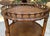 Three Tier Dark Rattan Bamboo and Leather Rolling Bar Cart For Sale In Savannah - Image 6 of 12