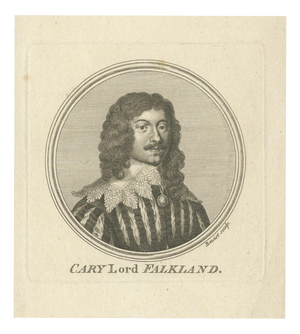 After Van Dyck, Lucius Cary Lord Falkland Portrait, Engraving, 1750