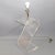 1970s Mid-Century Modern Z Lucite and Chrome Floor Lamp Plissé Shade For Sale In Miami - Image 6 of 13
