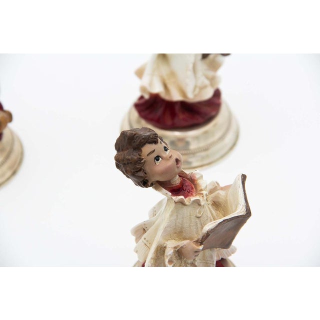 Choirboys with Silver Bases, Set of 4, in Good conditions. Designed 1980 to 1989
