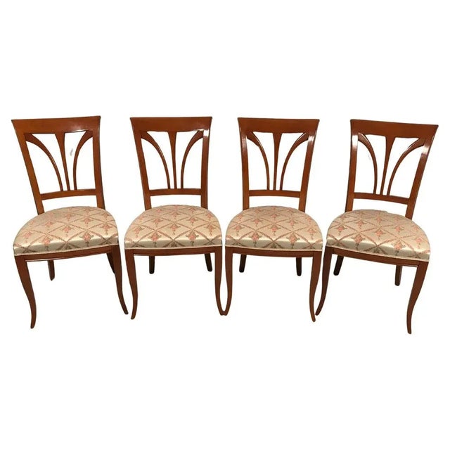 Biedermeier Style Dining Chairs, 1980s, Set of 4 For Sale - Image 8 of 8