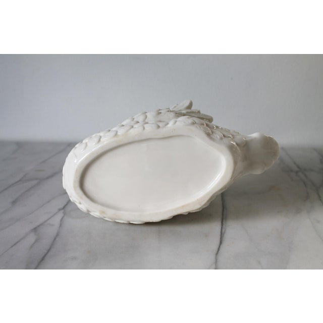 Vintage White Porcelain Swan Planter For Sale - Image 11 of 11