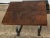 Metal Rustic French Wood Plank Top and Iron Base Side Table For Sale - Image 7 of 13