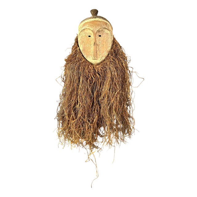 Long Face Tribal Mask with Narrow Eye-Holes For Sale