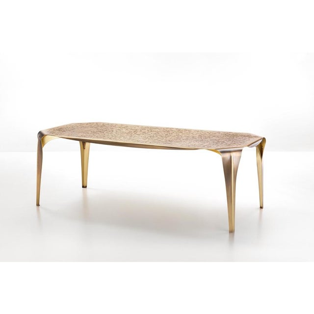 Convivium Table by De Castelli Dimensions: W 280 x D 108 x H 75 cm Materials: DeErosion Brass Other dimensions are...
