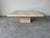 Beige 1980s Italian Postmodern Bullnose Beige Travertine Square Coffee Table by Stone International/ Sold For Sale - Image 8 of 12