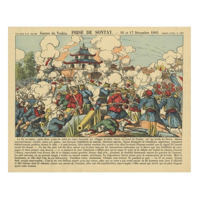 Capture of Sontay, 1883, Paper For Sale - Image 10 of 10