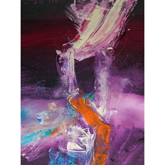 2000 - 2009 Pablo Antonio Milan Dancing Kachina Acrylic Paper Original Painting Make Offer For Sale - Image 5 of 10