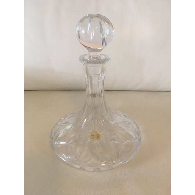 Vintage Atlantis Lead Crystal Ships Decanter For Sale In Providence - Image 6 of 6