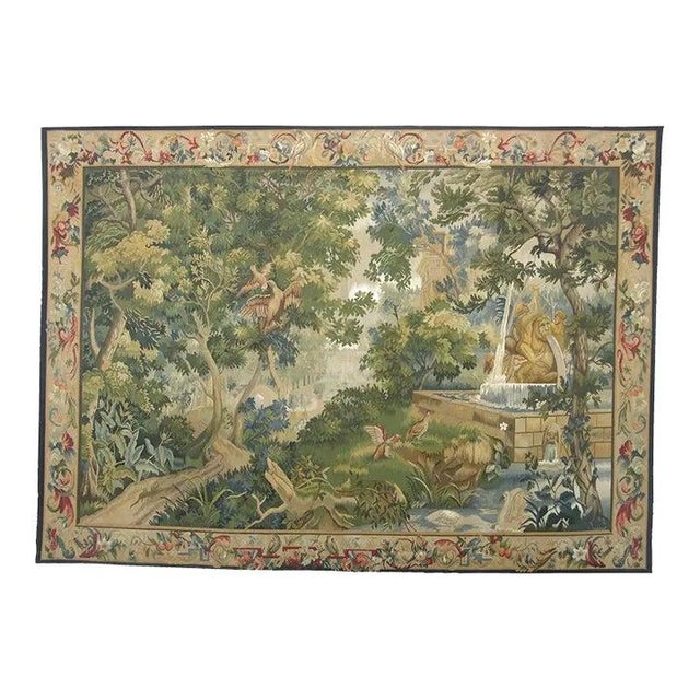 Vintage Tapestry With Birds For Sale - Image 9 of 9