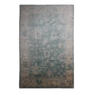 Hand Knotted Oushak Rug. 09'05" X 13'08"