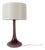 Portuguese Amethyst Opaline Glass Table Lamp, 1960s For Sale
