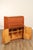 Danish Modern Vintage Teak Roll Top Bar Cabinet or Secretary Desk For Sale - Image 4 of 12