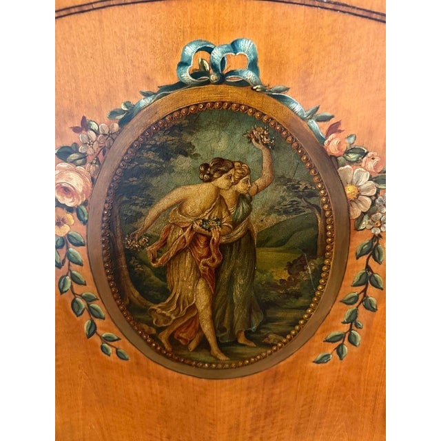 Brown Pair of Antique Louis XV Painted Wood Beds For Sale - Image 8 of 11