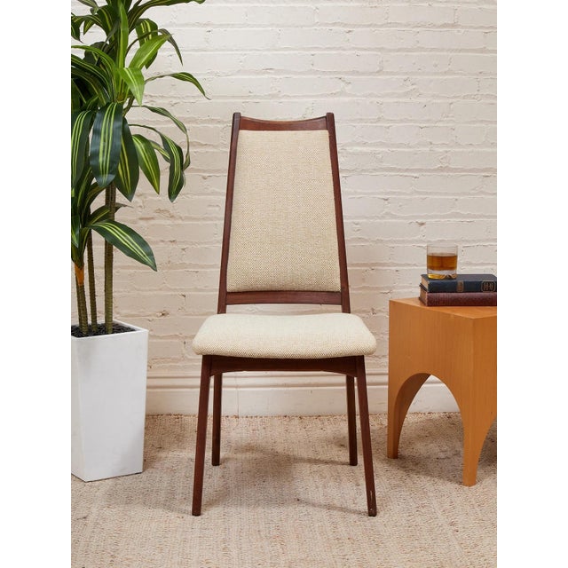 Restored Vintage Mid Century Dining Chairs Set of Six. For Sale - Image 4 of 7