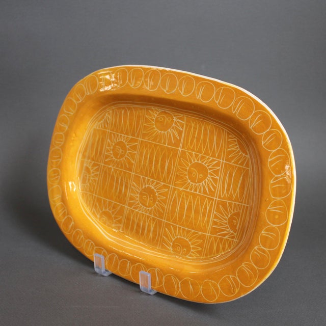Vintage French Ceramic Platter by Jacques Pouchain, 1950s For Sale - Image 4 of 18