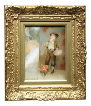 Augustus Edwin Mulready, Little Boy, 1881, Oil on Board