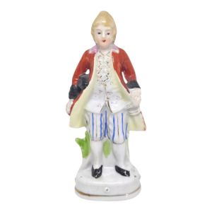 Hand Painted Porcelain Gentleman Figurine Made in Japan Colonial Aristocrat