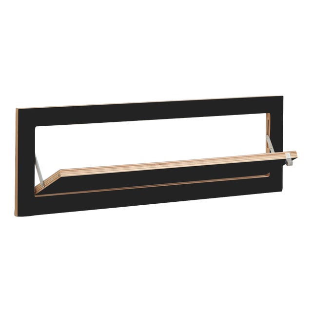 80×27-1 Fläpps Shoe Shelf in Black from Ambivalenz For Sale