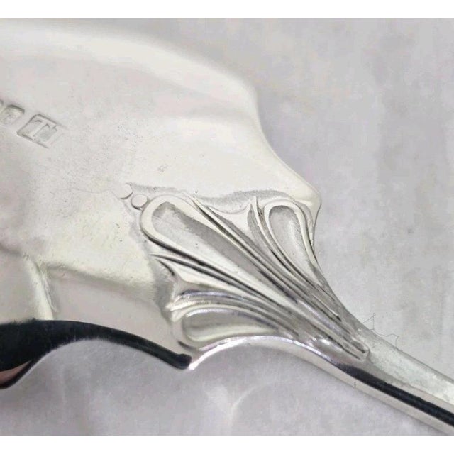 Antique Edwardian Sterling Silver Preserve Spoon, Sheffield, 1902 For Sale - Image 13 of 15