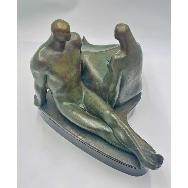 Bronze Salvador Soto Tovar “Pareja” Bronze Sculpture, Signed & Dated 1965 Mexican Art For Sale - Image 8 of 18