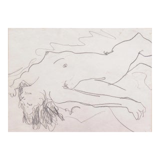 'Reclining Woman' by Victor Di Gesu, Carmel Artist, Paris, Louvre, Academie Chaumiere, San Francisco Art Association, Los Angeles County Museum of Art For Sale