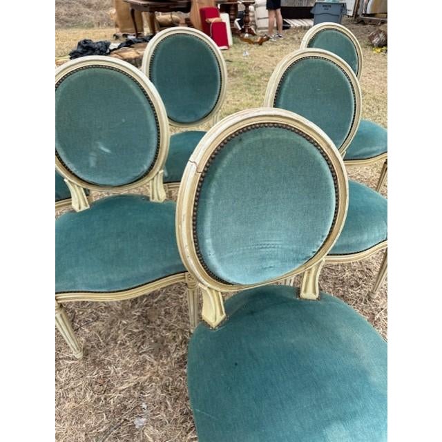 19th Century Louis XVl Dining Chairs - Set of 6 For Sale - Image 9 of 15