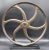 1970s Vintage Lathe Wheel on Custom Mount For Sale - Image 5 of 10