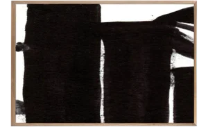 Black Road 1 Art Print - Framed