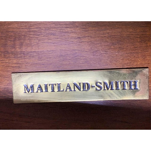 Maitland-Smith Egyptian Revival Style Flame Mahogany & Ormolu Console Table For Sale - Image 10 of 10
