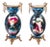 Hand-Painted Ceramic Vases, 1800s, Set of 2 For Sale