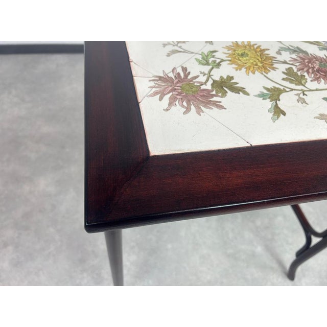 Bentwood Nesting Tables with Ceramic Top from Thonet, 1890s, Set of 3 For Sale - Image 11 of 12