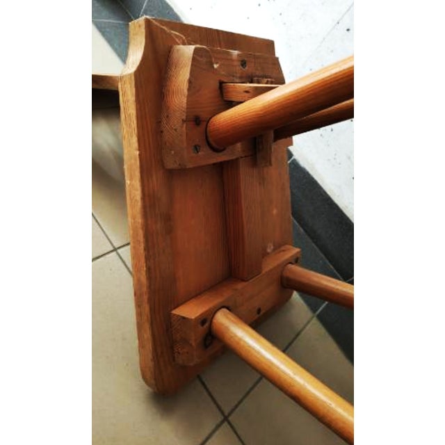 Folk Art Pine Wood Chairs, 1970s, Set of 3 For Sale - Image 12 of 15