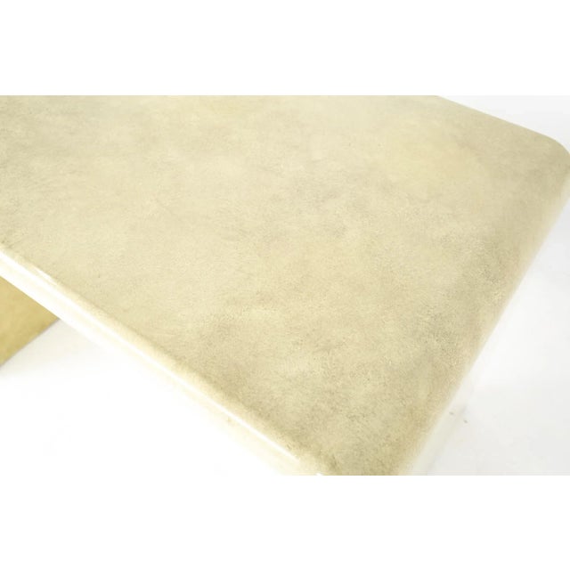 Animal Skin Karl Springer Lacquered Goat Skin Side End Table For Sale - Image 7 of 9