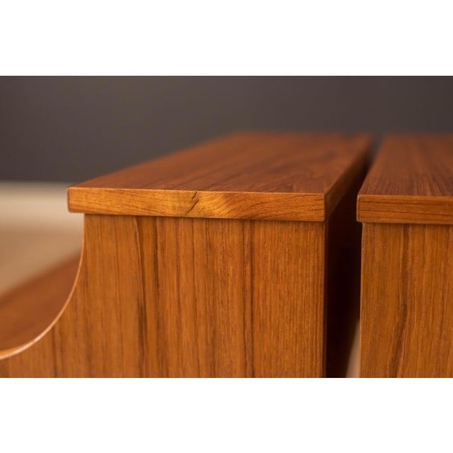 Pair of Vintage Teak Nightstands by Ab Carlstrom & Co. Mobelfabrik, Sweden For Sale - Image 12 of 17