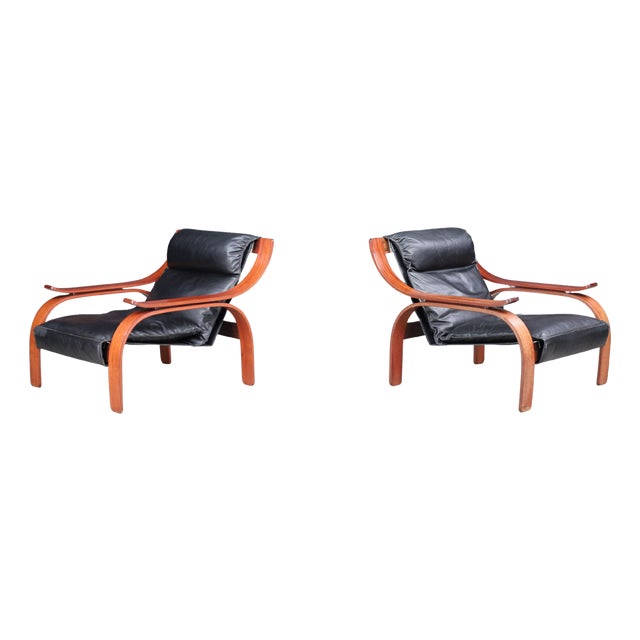 Mid-Century Modern Italian Lounge Chairs attributed to Marco Zanuso for Arflex, 1962, Set of 2 For Sale