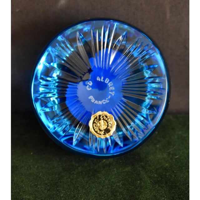 Cristal D’Albret Crystal Paper Weight Vintage France John James Audubon Glass For Sale - Image 14 of 18
