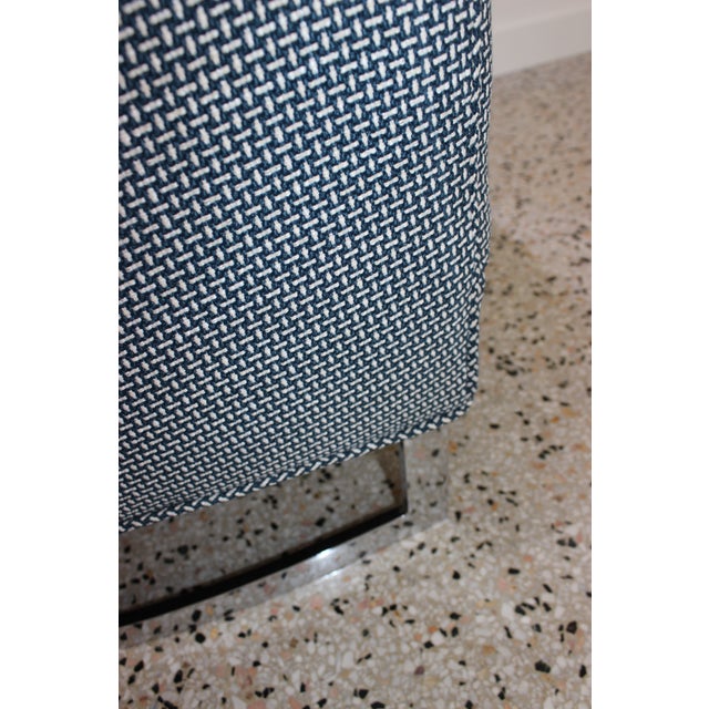 Black Milo Baughman Barrel Back Club Chairs - a Pair For Sale - Image 8 of 13