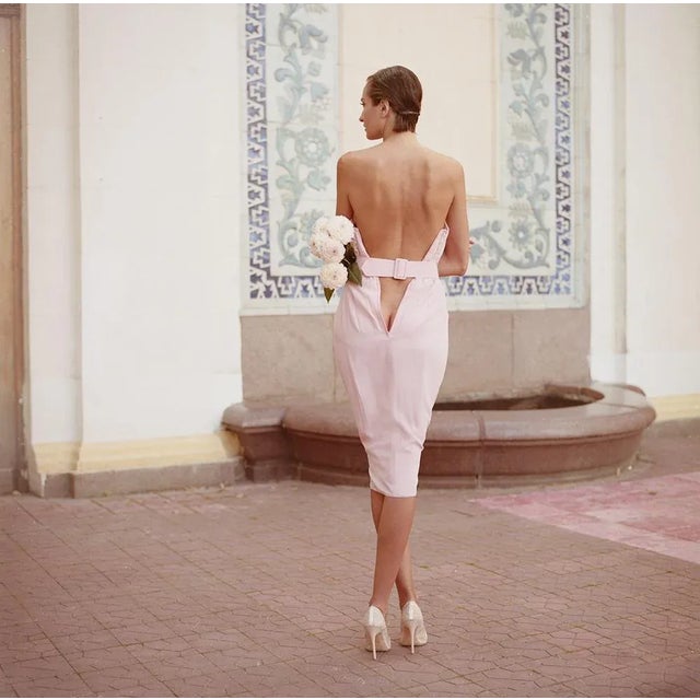 Dasha & mari - pink dress iii 30x30'' inches oversize c print - numbered and stamped limited to 100 only. Sumptuous,...