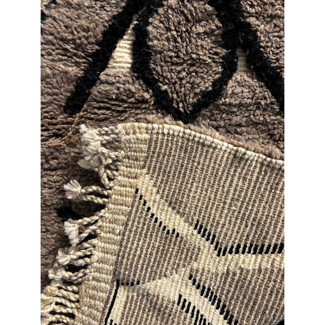 Beni Ourain Rug in Wool Rug, 1990 For Sale - Image 10 of 17