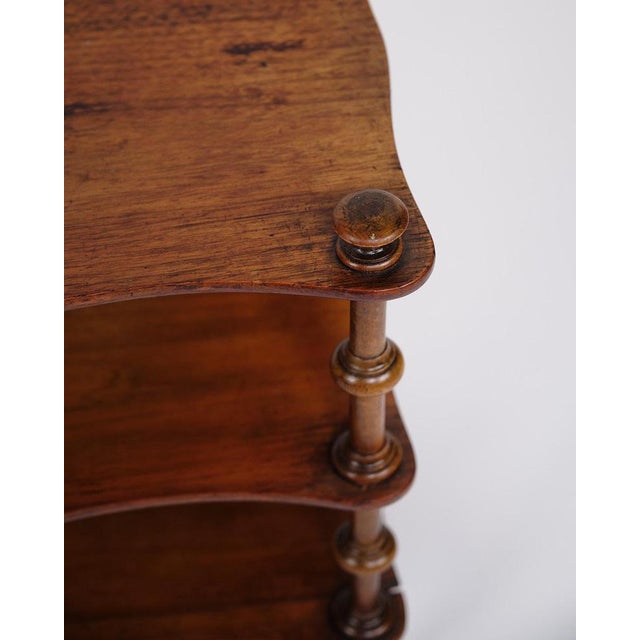 Bookcase with 3 Shelves and Wheels in Mahogany, 1900s For Sale - Image 3 of 11