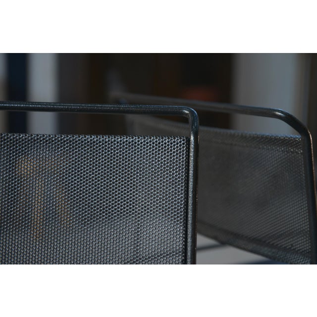 20th Century Design Perforated Steel Chairs, 1950s, Set of 6 For Sale - Image 13 of 18