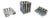 Modern Chrome-Plated Metal Desk Set by Jacques Adnet, 1930s, Set of 3 For Sale