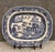 Large Blue and White Fine Earthenware Dish with Chinoiserie Decoration, 1800s For Sale - Image 5 of 6
