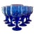Libbey Cobalt Blue Glasses - Set of 10 For Sale
