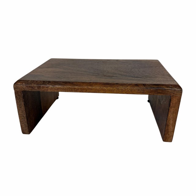 Farmhouse Vintage Handmade Solid Wood Plant Stand, Display Pedestal For Sale - Image 3 of 6